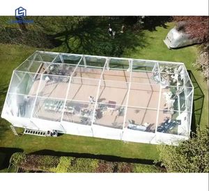 Tente de fête transparente tente de <span class=keywords><strong>mariage</strong></span> pour événement de fête salon commercial durable extérieur 10*25M <span class=keywords><strong>chapiteau</strong></span> d'abri de cérémonie de <span class=keywords><strong>mariage</strong></span> en <span class=keywords><strong>cristal</strong></span> - Product Image 6