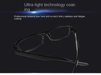 Lunettes de lecture PC unisexe anti-lumière bleue pas chères, monture noire, verres transparents, ultra-légères, tendance, pour visages en forme de losange, marque personnalisée