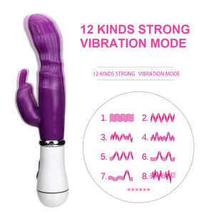 เครื่องสั่นรูปกระต่าย12โหมดสำหรับผู้ใหญ่ผลิตภัณฑ์ทางเพศทางเพศเครื่องนวดจีสปอตจีสปอตสำหรับผู้หญิง - Product Image 5