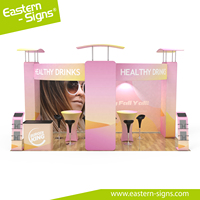 Système d'exposition pour lancement de nouveaux produits, stand publicitaire pour salon professionnel 3*6m