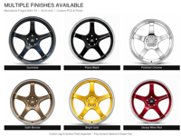 Jantes monobloc forgées 16-24 pouces, couleur bronze, 5 branches, lèvre polie, concave profond, jante en alliage 5x112 5x114.3 pour voiture de performance JDM