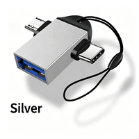Adaptador OTG 2 en 1, Convertidor USB a Tipo C y Micro USB, Conector USB 3.0 Hembra a Micro USB Macho y USB C Macho para Tablets
