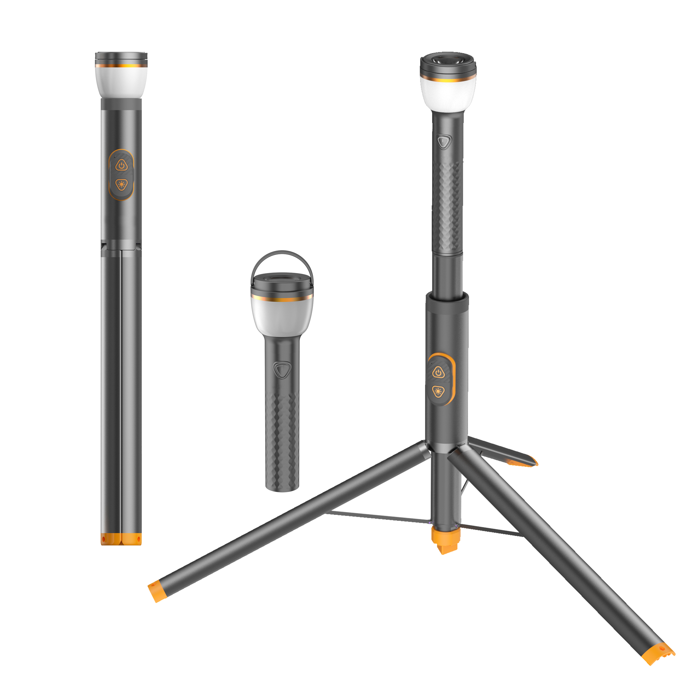 STARYNITE 3 in 1 Multi-functional Telescopic Led Camping Light Flashlight Magnetic Working Light with Tripod Stand