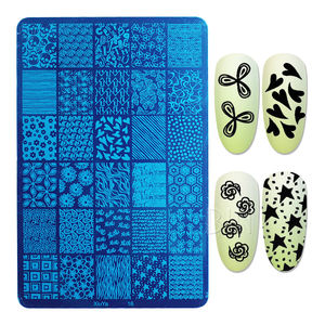 Kutusu Metal damgalama lehçe plakaları sıcak tırnak sanat damga plakası DIY tırnak boyama aracı OEM sıcak tırnak yapıştırması - Product Image 4