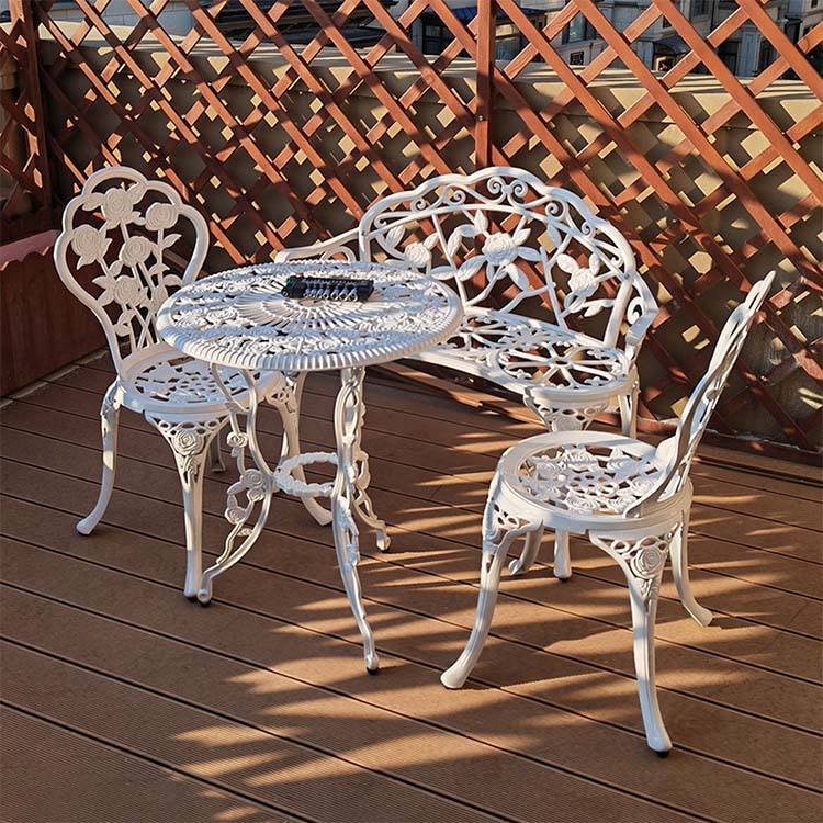 High Garden Chair For Elderly Outdoor Wrought Iron Chairs Durable