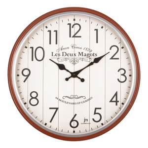 นาฬิกาแขวนผนัง (30 ซม.) Les Deux Magots JUSTAMINUTE สีส้ม 21558 - Product Image 2