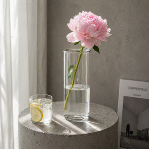 <span class=keywords><strong>Vase</strong></span> <span class=keywords><strong>cylindrique</strong></span> moderne <span class=keywords><strong>en</strong></span> <span class=keywords><strong>verre</strong></span> <span class=keywords><strong>transparent</strong></span> et vert émeraude de 25 cm de haut pour centre de table de mariage et décoration intérieure de luxe (vente <span class=keywords><strong>en</strong></span> gros) - Product Image 1