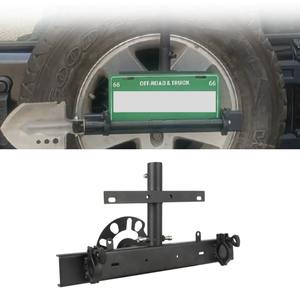 Soporte de matrícula tres en uno con asta de bandera para portón trasero para JK Wrangler 2007-2017, kit de carrocería, accesorios para coche - Product Image 1