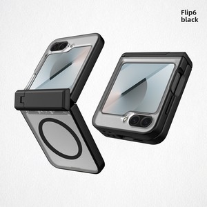 Cross-border best-selling product: Samsung Z Flip 6 <b>stand</b> <b>case</b>, full-coverage magnetic 2-in-1 folding <b>phone</b> <b>case</b> - Product Image 4