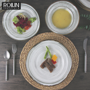 AB Gốm Lớp Vòng Tấm Gốm Đặt Bán Buôn 16 Mảnh Gốm Bộ Đồ Ăn Đặt Nhà Máy Trực Tiếp Giá Bộ Đồ Ăn - Product Image 3