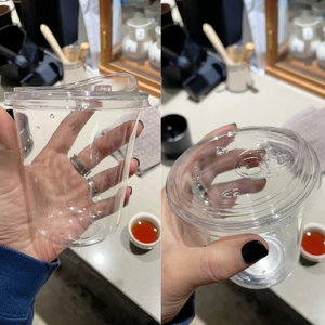 Gobelets en plastique jetables personnalisés JN pour animaux de compagnie 10/12/16 OZ Matcha Ijskoffie avec couvercles Fabriqués en Chine - Product Image 5