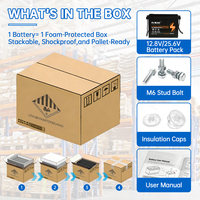 Batteries au plomb-acide de remplacement personnalisables haute performance 12,8 V 100 Ah à charge rapide pour camping-car et voiturette de golf