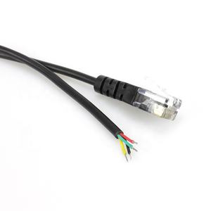 Câble d'extension personnalisé 6P4C RJ11 vers fil ouvert | Convertisseur de ligne téléphonique modem <span class=keywords><strong>ADSL</strong></span> | Câblage blindé de qualité industrielle - Product Image 3