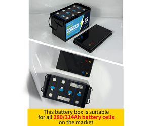 Caja de Batería LFP DIY Negra LiFePO4 4S <span class=keywords><strong>12V</strong></span> 280/300/314Ah Material ABS Caja de Batería para Almacenamiento de Energía Solar - Product Image 3