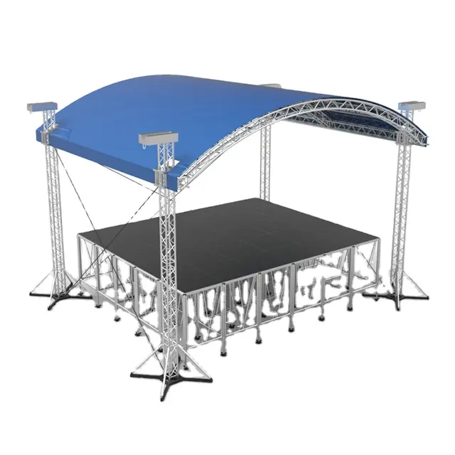 aluminioum t 10 foot line array truss systems 40x40 wedding outdoor performance stage truss