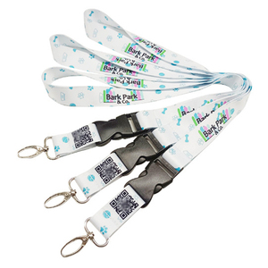 OEM ODM RPET Heat Transfer <b>Polyester</b> <b>Lanyard</b> Full Color Printed <b>Polyester</b> <b>Lanyard</b> with Safety Breakaway Buckle for Trade - Product Image 1