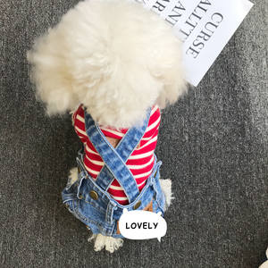 בגדים לחיות מחמד חתול כלב ז 'אן בכתפיות ז' אן סרבל בגדים לחיות מחמד אופנה מכנסיים Custom כלב מכנסיים - Product Image 5