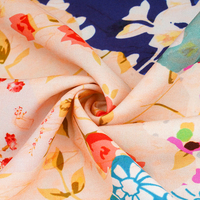 Tissu imprimé tissé 100% polyester biologique, impression numérique haute résolution personnalisée pour vêtements et textiles de maison