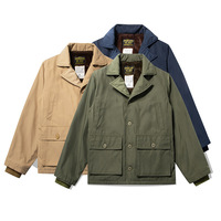 Veste d'aviateur vintage réversible imperméable de haute qualité pour homme, durable, écologique, décontractée et élégante, en toile, pour l'hiver