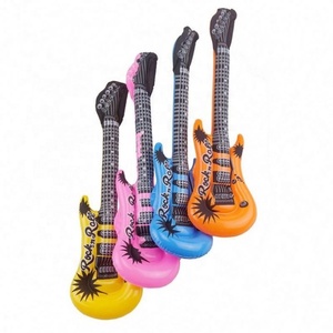 Juguetes Inflables de <span class=keywords><strong>Guitarra</strong></span> de PVC de Primera Calidad, Doble Tamaño 55cm 95cm, Regalo Promocional para Fiestas Infantiles, Instrumento Musical - Product Image 3