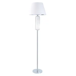 Modern accent reading tall light iron standing lamp living room lighting floor lamp white shape
