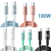 Cable de Carga Rápida Tipo-C de 100W, 2m, 6A, Cobre Puro, con Certificación E-mark, para iPhone 15-17, MacBook, Cámara, Computadora