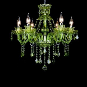 <span class=keywords><strong>Lampadario</strong></span> di cristallo <span class=keywords><strong>verde</strong></span> per camere da letto e matrimoni eleganti lampade a sospensione - Product Image 2