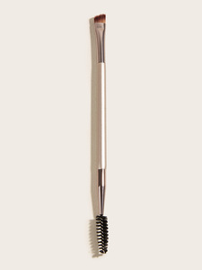 2024 nuevo diseño vegano solo champán dorado doble extremo ceja maquillaje cepillo rímel cepillo - Product Image 4
