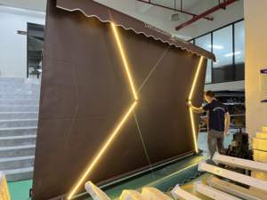 กันสาด C3 สำหรับระเบียงบ้าน กันแดด กันฝน พร้อมมือหมุนและรีโมทคอนโทรล  น้ำหนัก 280 กรัม ป้องกันรังสียูวี กันน้ำ - Product Image 2