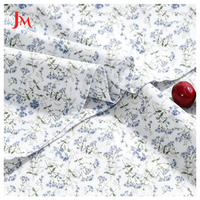 Tissu Popeline 100% Coton Imprimé Premium Italien Respirant à Motif Floral Biologique pour Quilting, Vêtements et Robes