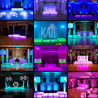 ANYCASE - Scène LED portable avec structure en aluminium pour scène de danse, cabine DJ LED, salon professionnel, fête, stand DJ, stand d'exposition