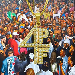 สร้อยคอแบบโซ่โลหะผสมฮิปฮอป ประดับคริสตัลรูปตัวเลข 4PF ระยิบระยับ เหมาะสำหรับเป็นของขวัญในงานหมั้น - Product Image 2