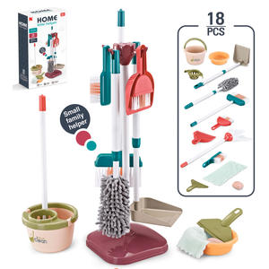 Nouveau design Ensemble <span class=keywords><strong>de</strong></span> jeu <span class=keywords><strong>de</strong></span> simulation Toy Housekeep Tools 18 pièces Ensemble d'outils <span class=keywords><strong>de</strong></span> nettoyage pour enfants - Product Image 1