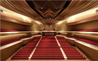 Silla de auditorio moderna para iglesia, sala de estar, sala de conferencias escolar, asientos de teatro al por mayor para sala de conferencias universitaria