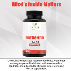 Высококачественные капсулы берберина, пищевая добавка с берберином гидрохлоридом, улучшающая здоровье, снижающая уровень холестерина и повышающая иммунитет. - Product Image 3