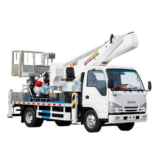 รถบรรทุกติดตั้งเครนยกของ 1suzu 100P 20 เมตร แขน 4 ท่อน หมุนได้รอบทิศทาง สำหรับซ่อมบำรุงไฟฟ้าฉุกเฉิน - Product Image 1
