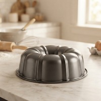 Moule à gâteau en acier au carbone antiadhésif, moule à gâteau cannelé, moule à gâteau en forme de fleur creuse, résistant à la chaleur, pour la pâtisserie à domicile