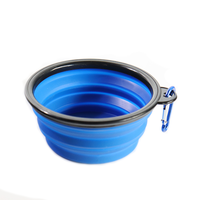 Gamelle pour chien portable et pliable SinSky, pour plusieurs scénarios en extérieur, gamelle pour chien de voyage, gamelle pour nourriture et eau, distributeur de nourriture lent pour animaux de compagnie