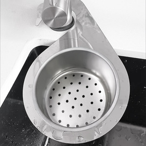 Swan Stainless Steel Hanging Drain <b>Basket</b>, Dry and Wet Separation Garbage Rack, Kitchen Sink Filter Sponge Drain Rack - Product Image 3