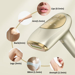 Dispositivo de <span class=keywords><strong>Depilación</strong></span> Láser IPL con Lámpara de Cuarzo y Enfriamiento con Hielo, Indoloro, para Cuerpo, Bikini, Rostro, Piernas, <span class=keywords><strong>Espalda</strong></span>, Labios, Brazos y Axilas, con Gafas Protectoras - Product Image 3