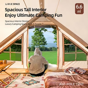 Carpa Inflable para Exteriores, Tipo Cabaña, Multi-Persona, <span class=keywords><strong>Port</strong></span>átil, Impermeable, con Puerto para Chimenea Ignífugo - Product Image 1