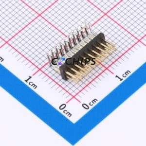 M50-3901042 Pin Header Bent Lead Through Hole,P=1.27mm Connector 1.27mm 1.27mm Pin Header Right Angle Insert - Product Image 1