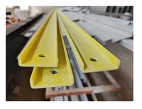 Profilé de canal en fibre de verre haute résistance / Canal en PRV pour escaliers et échelles / Formes structurelles en fibre de verre
