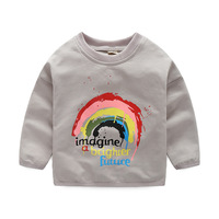 Meilleures ventes Alibaba : Nouveaux t-shirts pour filles, mode enfant, printemps, 100% coton, motifs imprimés