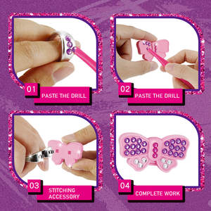 JH Girl DIY 9 pcs Little Jewel Rings Set di gioielli per bambini Toy Dress Up Rings Treasure Box - Product Image 4