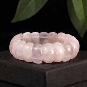 Bracelet extensible en pierres précieuses naturelles, perles rondelles polies, disques plats, bracelet en pierres de guérison, bijou pour femme, cadeau - Product Image 5