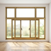 Ventanas Abatibles Modernas de Aleación de Aluminio NFRC AS2047 CE, Triple Acristalamiento, Aislamiento Térmico, Diseño a Prueba de Viento, Vista Panorámica