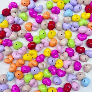 Wholesale Multi Colors Heart Shaped <strong>Beads</strong> Acrylic <strong>Beads</strong> Chunky Loose <strong>Plastic</strong> <strong>Bead</strong> for Diy Jewelry Making Accessories - Product Image 2