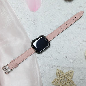 Pour apple Watch <span class=keywords><strong>Bracelet</strong></span> Hommes Mini Design Femmes <span class=keywords><strong>Bracelet</strong></span> de montre en cuir véritable <span class=keywords><strong>Bracelet</strong></span> de luxe pour <span class=keywords><strong>IWatch</strong></span> Series 9 8 SE 42mm 45mm - Product Image 2