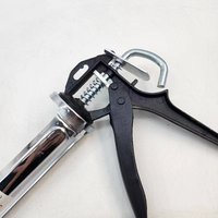 Pistolet à mastic manuel rotatif à 360 degrés en acier inoxydable Hengjiangxincailiao fabriqué au Henan, adhésif composé pour jointement, économiseur de travail